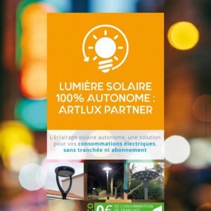 Lumière solaire 100% autonome
